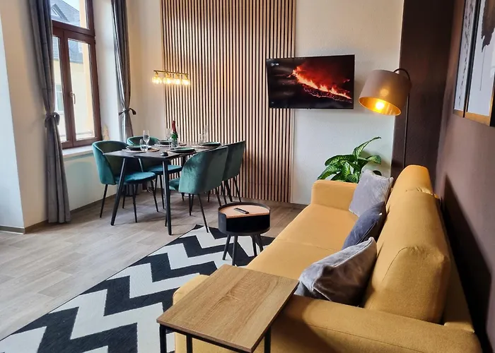 公寓 Maremar - Design Maisonette Altstadt - 4 Pers - 57qm - Luxus Boxspringbett - Kueche - Arbeitsplatz - Privater Parkplatz