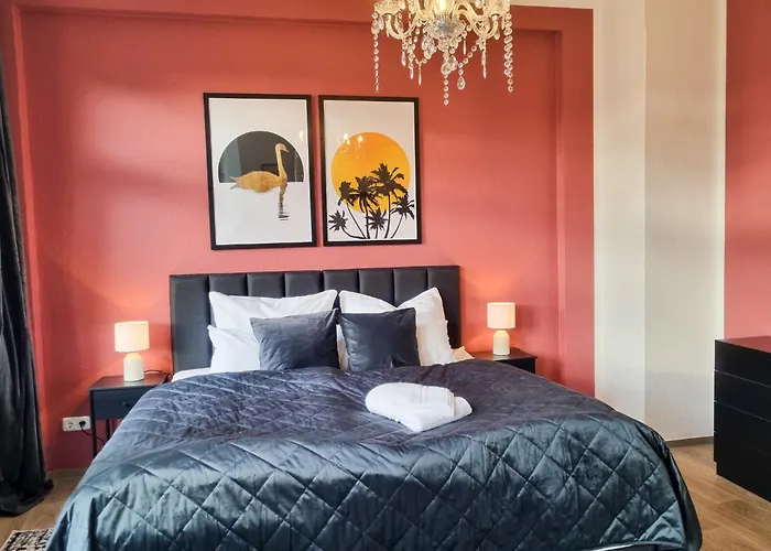 公寓 Maremar - Design Maisonette Altstadt - 4 Pers - 57qm - Luxus Boxspringbett - Kueche - Arbeitsplatz - Privater Parkplatz