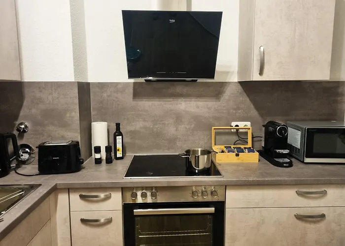 公寓 Maremar - Design Maisonette Altstadt - 4 Pers - 57qm - Luxus Boxspringbett - Kueche - Arbeitsplatz - Privater Parkplatz *